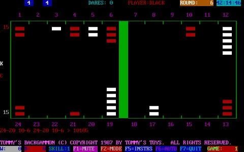 TOMMY'S BACKGAMMON screenshot 3