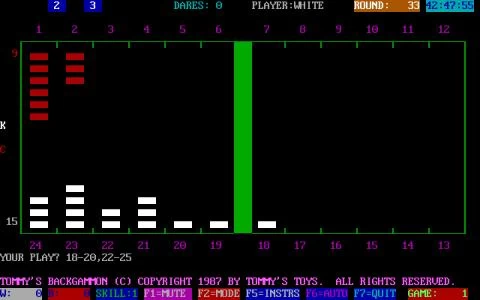 TOMMY'S BACKGAMMON screenshot 4
