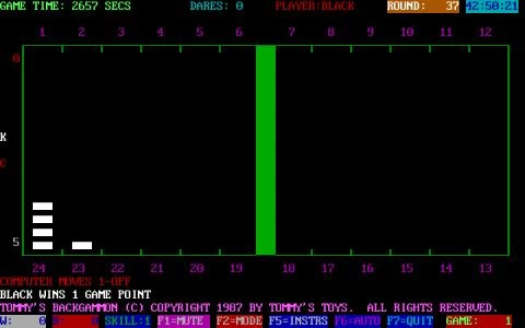 TOMMY'S BACKGAMMON screenshot 5