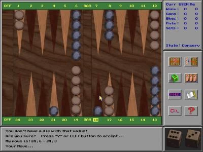 ULTIMATE BACKGAMMON screenshot 2
