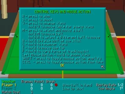 VIRTUAL SNOOKER screenshot 2