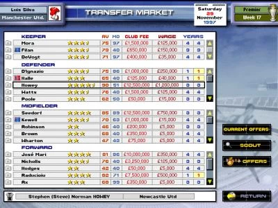 PREMIER MANAGER 98 screenshot 3