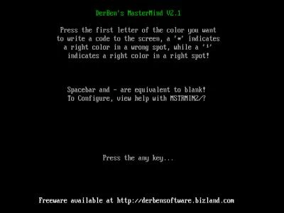 DERBEN'S MASTERMIND screenshot 4