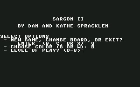 SARGON II screenshot 4