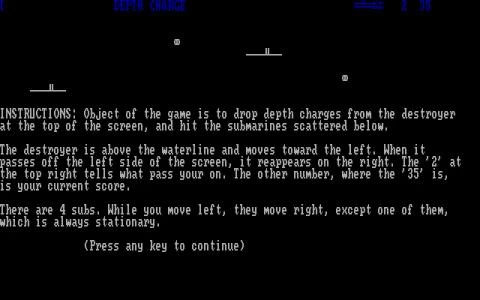 DEPTH CHARGE screenshot 3