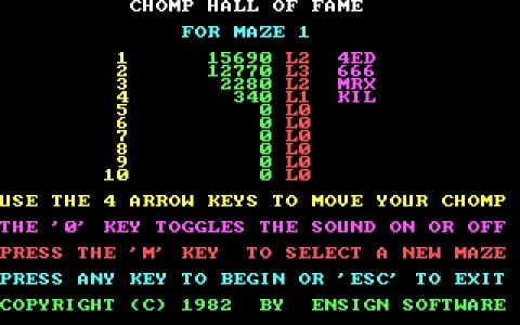 CHOMPS screenshot 2