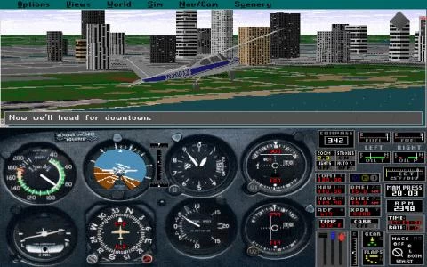 MICROSOFT FLIGHT SIMULATOR (V5.0) screenshot 5