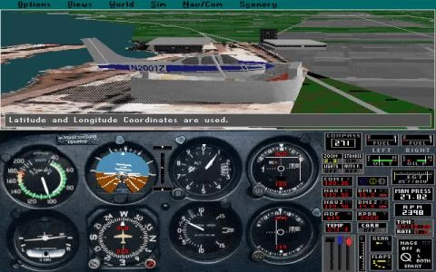 MICROSOFT FLIGHT SIMULATOR (V5.0) screenshot 6