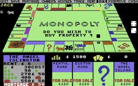 WADDINGTONS DELUXE MONOPOLY screenshot 7