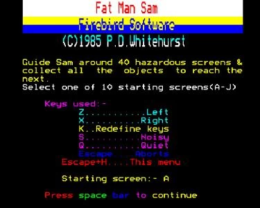 FAT MAN SAM screenshot 7
