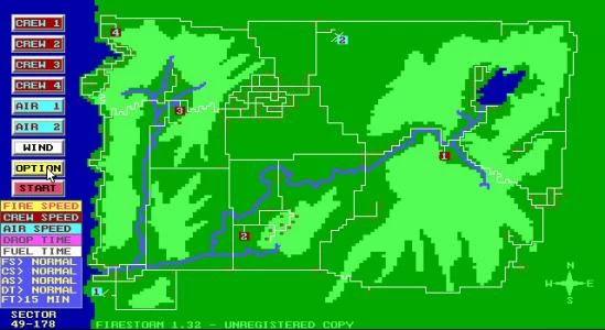 FIRESTORM: THE FOREST FIRE SIMULATION PROGRAM screenshot 4