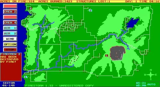 FIRESTORM: THE FOREST FIRE SIMULATION PROGRAM screenshot 9
