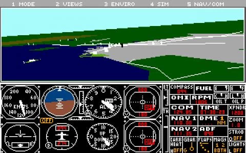 MICROSOFT FLIGHT SIMULATOR (V3.0) screenshot 9
