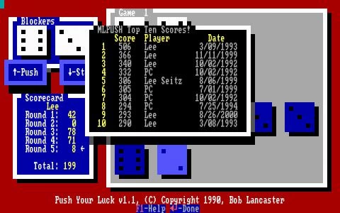 MICROLINK PUSH YOUR LUCK screenshot 2