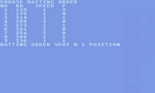 COMPUTER BASEBALL STRATEGY screenshot 4