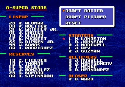 TECMO SUPER BASEBALL screenshot 14