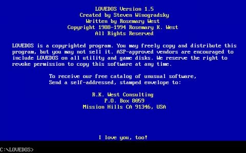 LOVEDOS screenshot 4