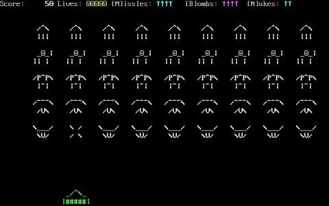 ASCII INVADERS screenshot 2