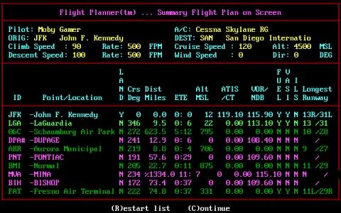 FLIGHT PLANNER FOR MICROSOFT FLIGHT SIMULATOR screenshot 12