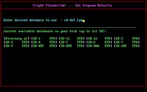 FLIGHT PLANNER FOR MICROSOFT FLIGHT SIMULATOR screenshot 2