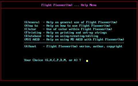 FLIGHT PLANNER FOR MICROSOFT FLIGHT SIMULATOR screenshot 3