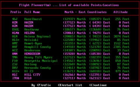 FLIGHT PLANNER FOR MICROSOFT FLIGHT SIMULATOR screenshot 5