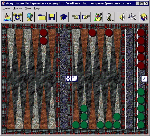 ACEY DUCEY BACKGAMMON screenshot 3