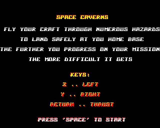 SPACE CAVERNS screenshot 2