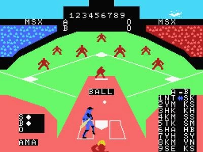MSX BASEBALL screenshot 5